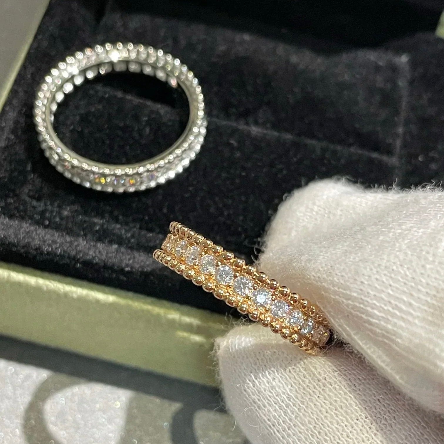 GlowPERLEE DIAMOND ROSE GOLD RING