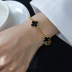 [Glow]New  CLOVER 5 MOTIF ONYXS BRACELET COLLECTION
