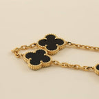 [Glow Jewelry] CLOVER 5 MOTIF ONYXS BRACELET COLLECTION