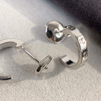 GlowLOVE EARRINGS 2.65MM SILVER