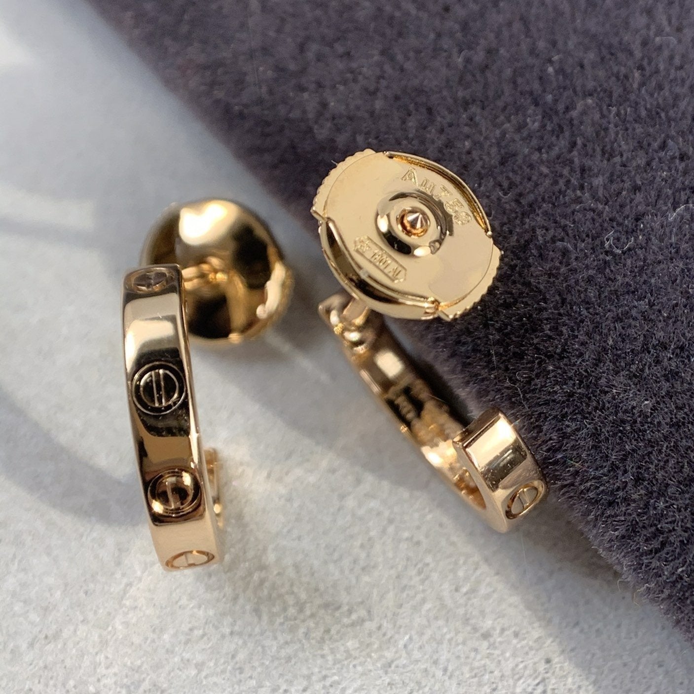 GlowLOVE EARRINGS 2.65MM PINK GOLD