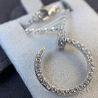 GlowJUSTE NECKLACE SILVER DIAMONDS