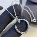 GlowJUSTE NECKLACE SILVER DIAMONDS