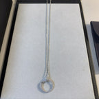 GlowJUSTE NECKLACE SILVER DIAMONDS