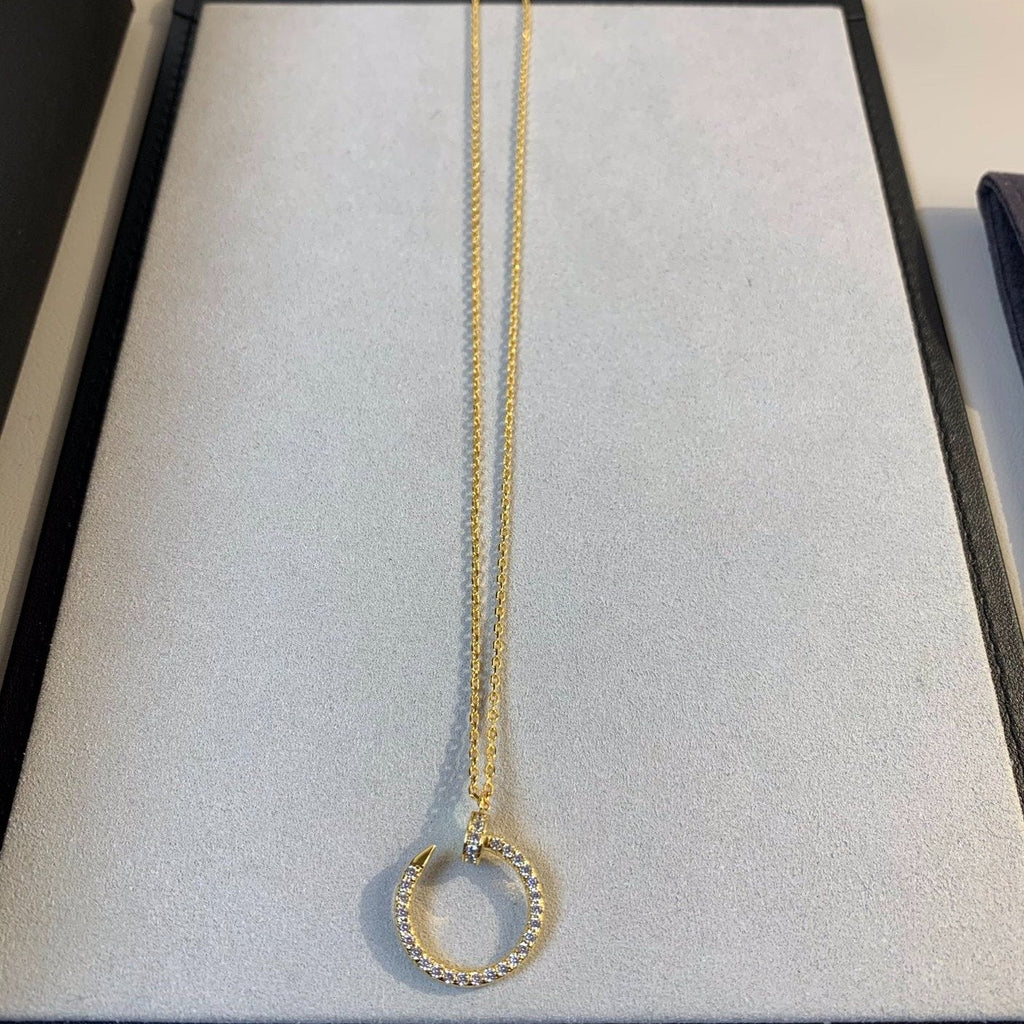 GlowJUSTE NECKLACE GOLD DIAMONDS