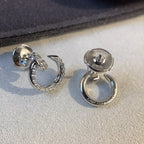 GlowJUSTE EARRINGS SILVER DIAMONDS