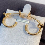 GlowJUSTE EARRINGS PINK GOLD