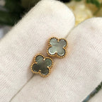 GlowCLOVER MINI GOLD EARRINGS