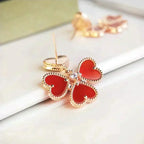 GlowSWEET CLOVER CARNELIAN EARRINGS