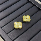 ¡®Glow¡¯CLOVER MINI 9.5MM LASER EARRINGS