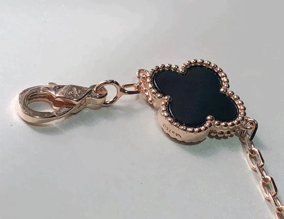[Glow Jewelry]CLOVER 5 MOTIFS MULTICOLOR BRACELET