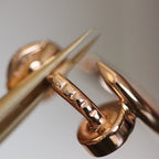 GlowJUSTE EARRINGS PINK GOLD