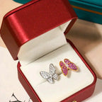 GlowTWIN BUTTERFLY DIAMOND RING