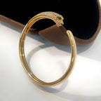 GlowPANTHERE GOLD DIAMOND OPEN BRACELET
