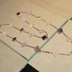 ¡®Glow¡¯CLOVER 20 MOTIFS DARK MOP DIAMOND  NECKLACE