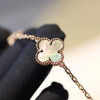¡®Glow¡¯CLOVER 20 MOTIFS DARK MOP DIAMOND  NECKLACE