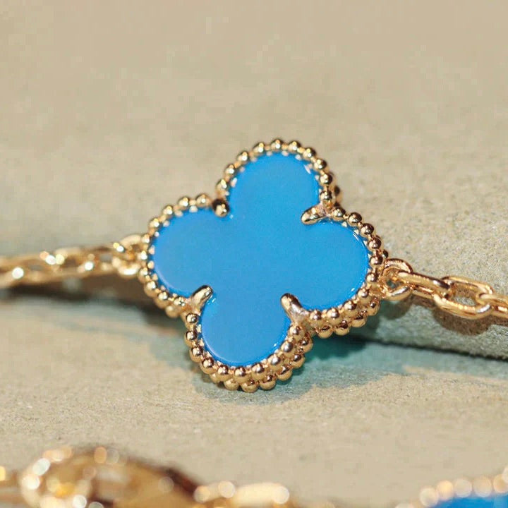 ¡®Glow¡¯CLOVER 20 MOTIFS TURQUOISE GOLD