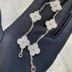 [Glow]New  CLOVER 5 MOTIF FULL DIAMOND BRACELET COLLECTION