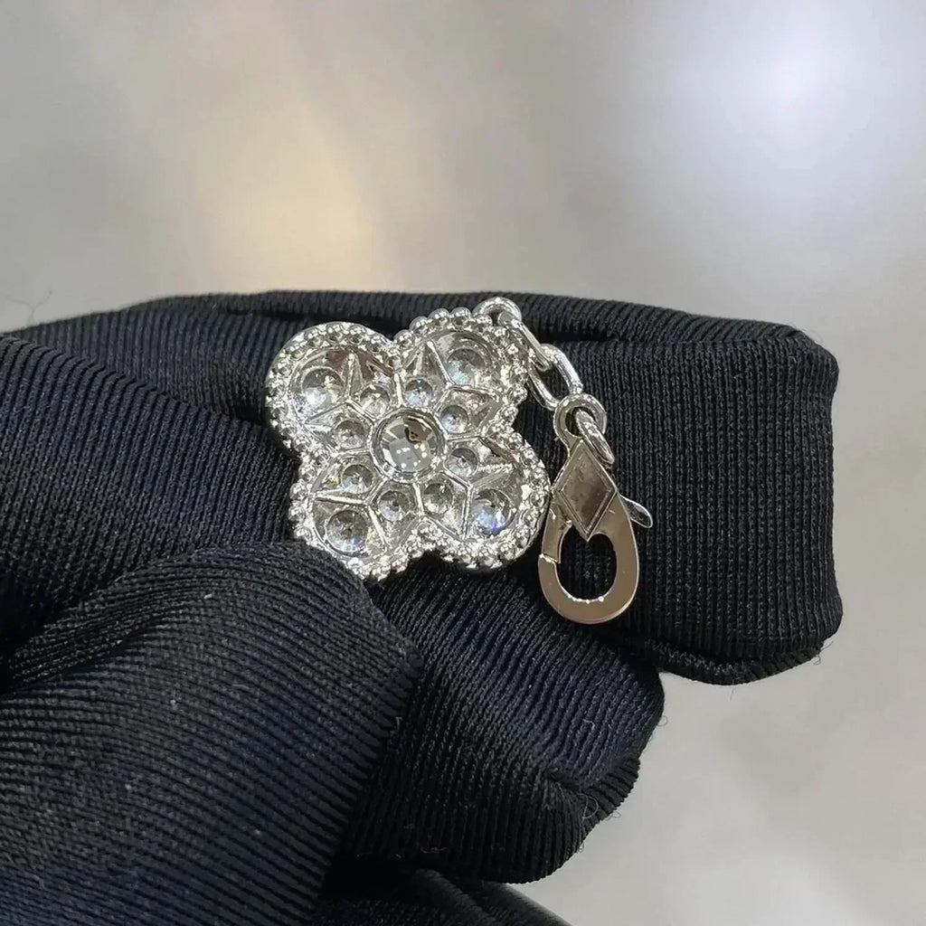 [Glow]New  CLOVER 5 MOTIF FULL DIAMOND BRACELET COLLECTION