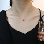GlowSUN PEDANT PINK GOLD 1 DIAMOND NECKLACE