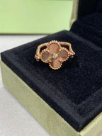 ¡®Glow¡¯CLOVER RIVERSIBLE ROSE GOLD RING