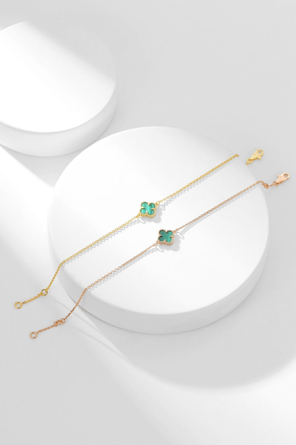 ¡®Glow¡¯CLOVER BRACELET MALACHITE 1 MOTIF