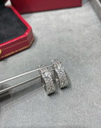 GlowLOVE 5.5MM DIAMOND PAVED EARRINGS