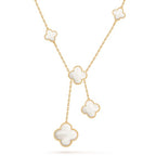 ¡®Glow¡¯CLOVER MOTHER OF PEARL NECKLACE 6 MOTIF