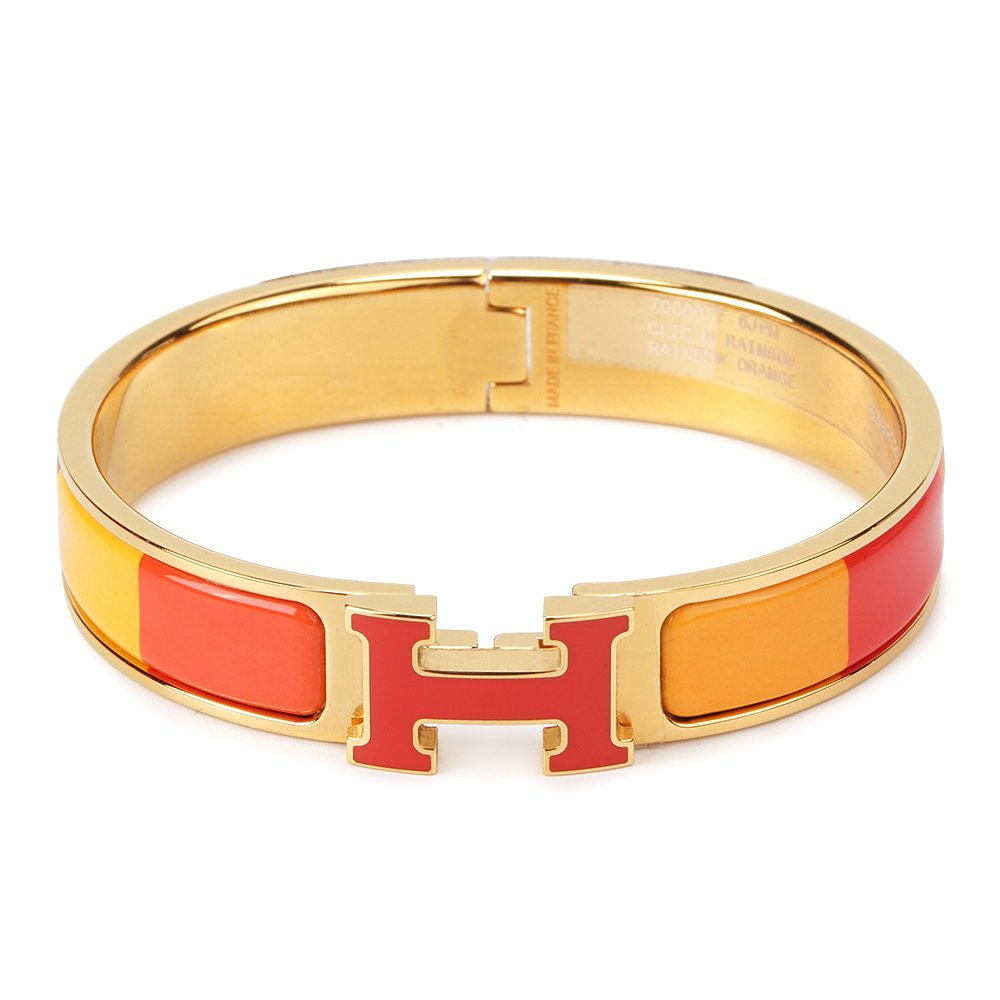 GlowH BRACELET ORANGE RAINBOW CERAMIC