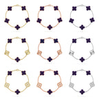 [Glow]New CLOVER 5 MOTIF PURPLE STRIPES BRACELET COLLECTION