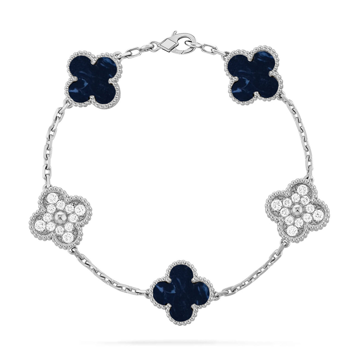 [Glow]New CLOVER 5 MOTIF PIETERSITE BRACELET COLLECTION