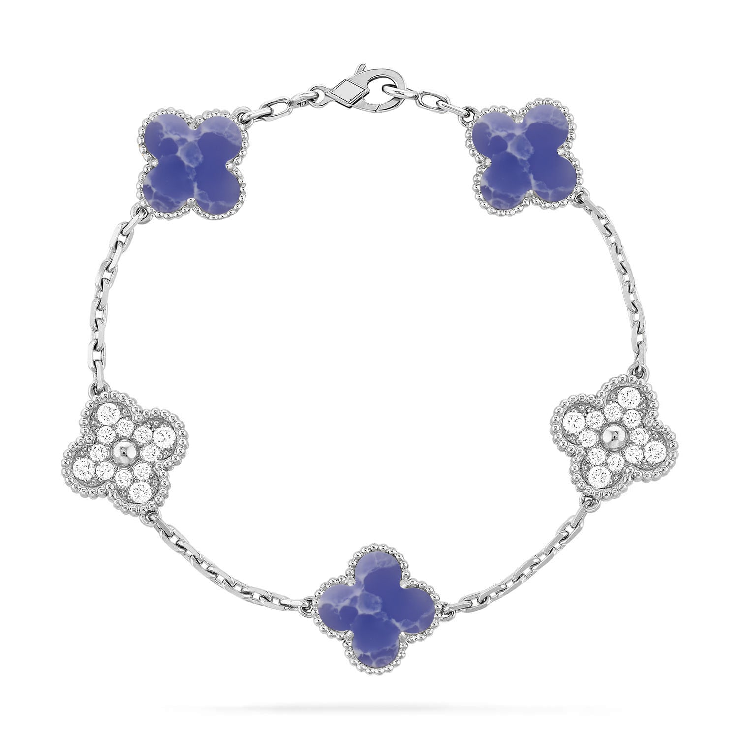 [Glow]New CLOVER 5 MOTIF BLUE VEINS BRACELET COLLECTION