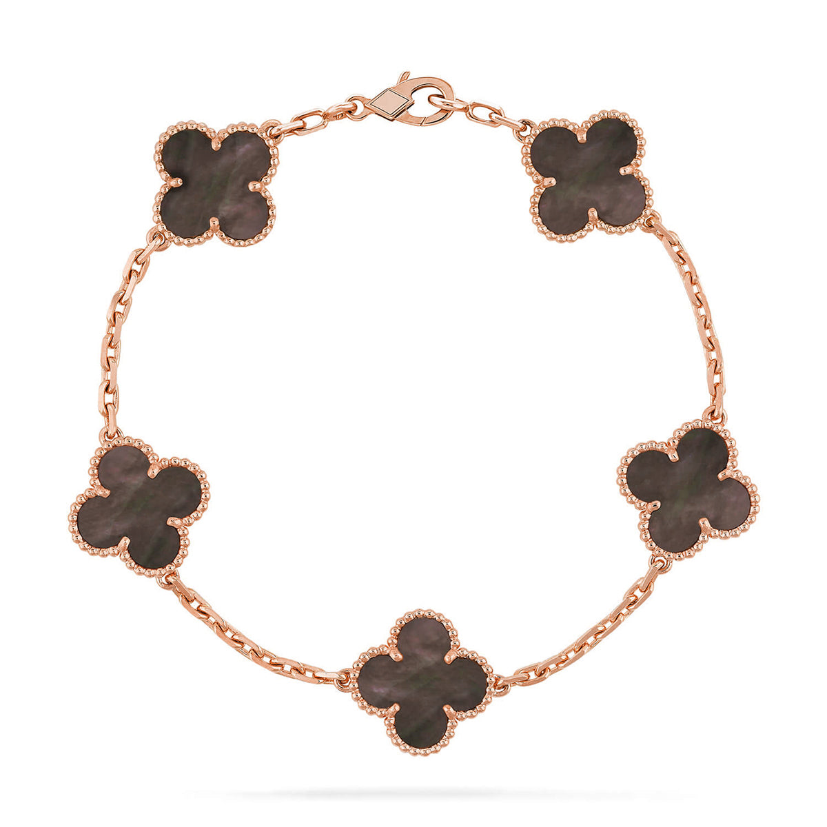 [Glow Jewelry] CLOVER 5 MOTIF GRAY MOP BRACELET COLLECTION