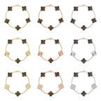 [Glow]New  CLOVER 5 MOTIF GRAY MOP BRACELET COLLECTION