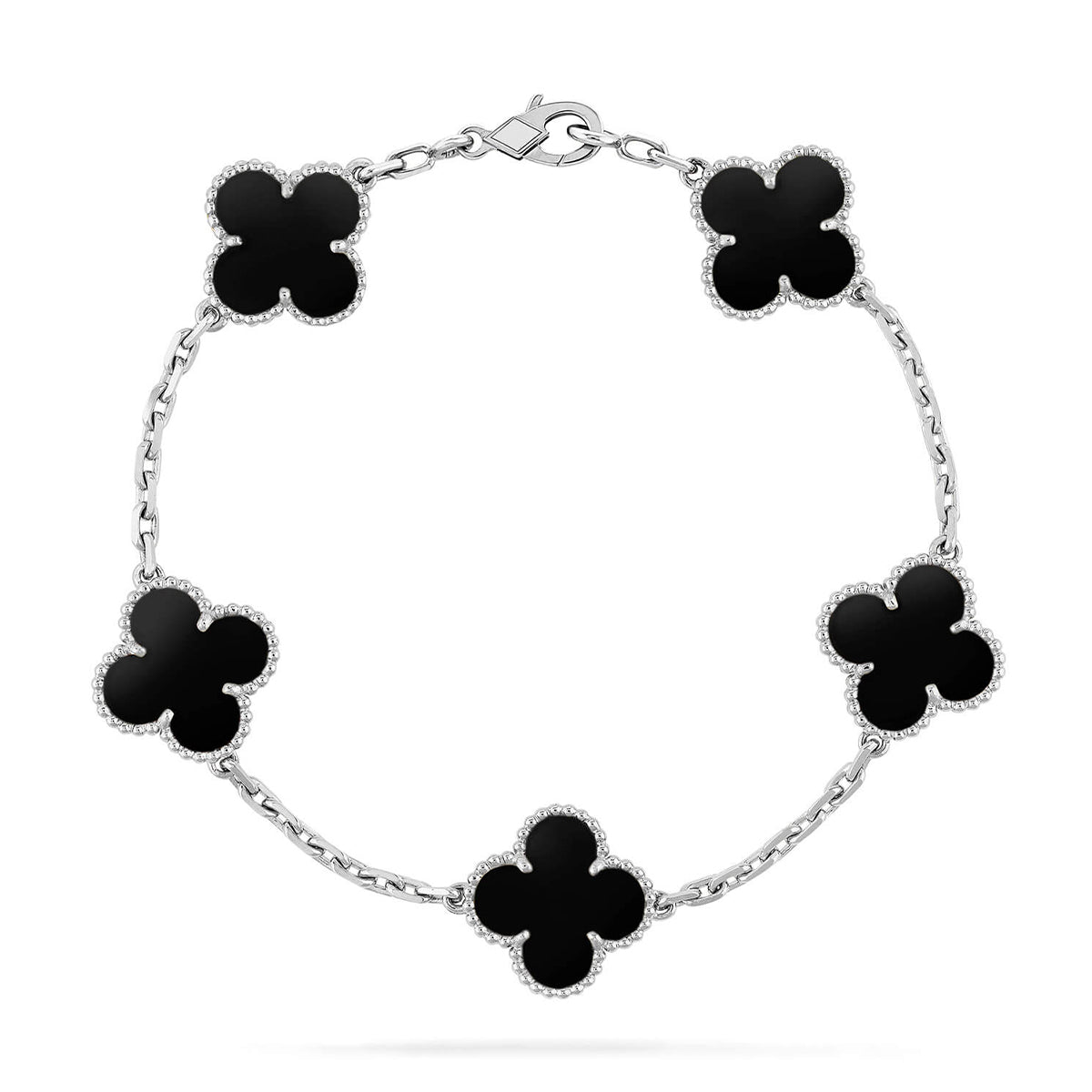 [Glow]New  CLOVER 5 MOTIF ONYXS BRACELET COLLECTION