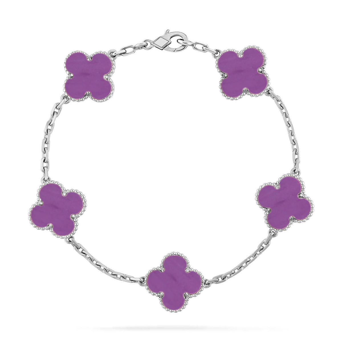 [Glow Jewelry] CLOVER 5 MOTIF VIOLET BRACELET COLLECTION