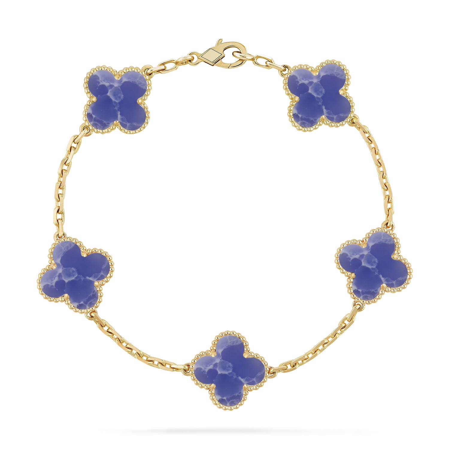 [Glow Jewelry]CLOVER 5 MOTIF BLUE VEINS BRACELET COLLECTION