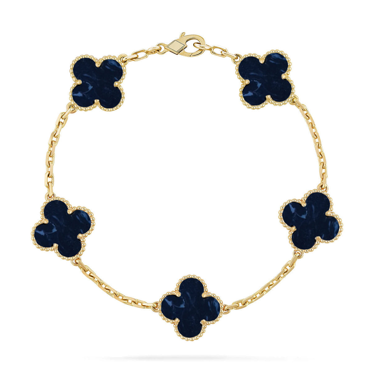 [Glow]New CLOVER 5 MOTIF PIETERSITE BRACELET COLLECTION