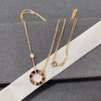 GlowLOVE NECKLACE 16MM 2 DIAMONDS
