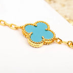 [Glow]New  CLOVER 5 MOTIF TURQUOISE BRACELET COLLECTION