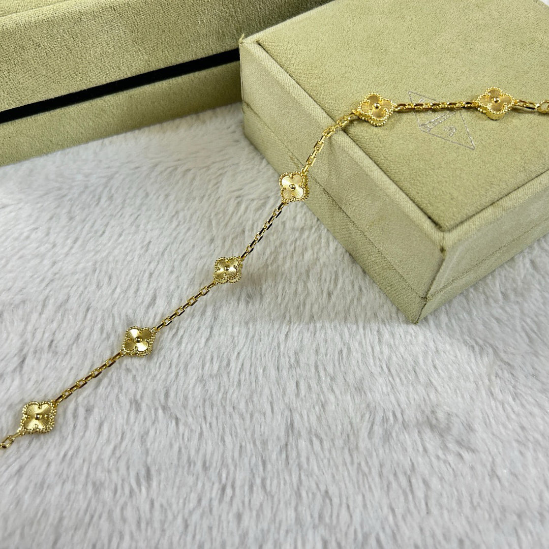 [Glow]New CLOVER 6 MOTIF DIAMOND BRACELET