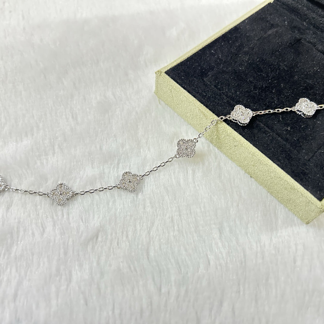 [Glow]New CLOVER 6 MOTIF DIAMOND BRACELET