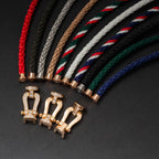 GlowFORCE LARGE HORSESHOE FULL DIAMOND BRACELET SILVER