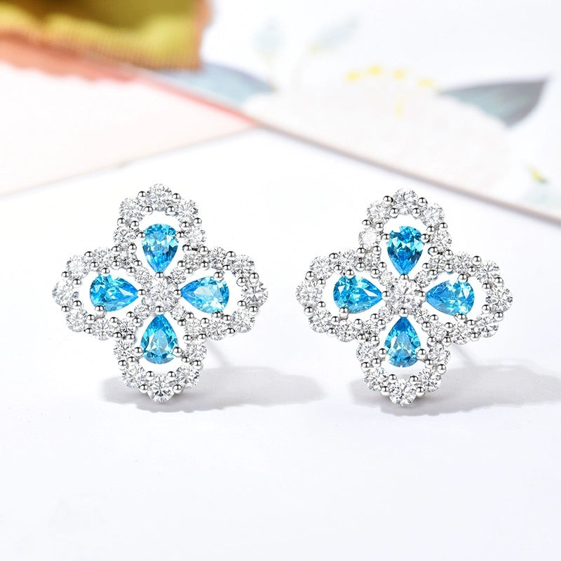 GlowLOOP EARRINGS FULL MOTIF DIAMOND 16MM