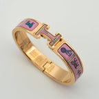 GlowH PINK GOLD BRACELET PINK CERAMIC