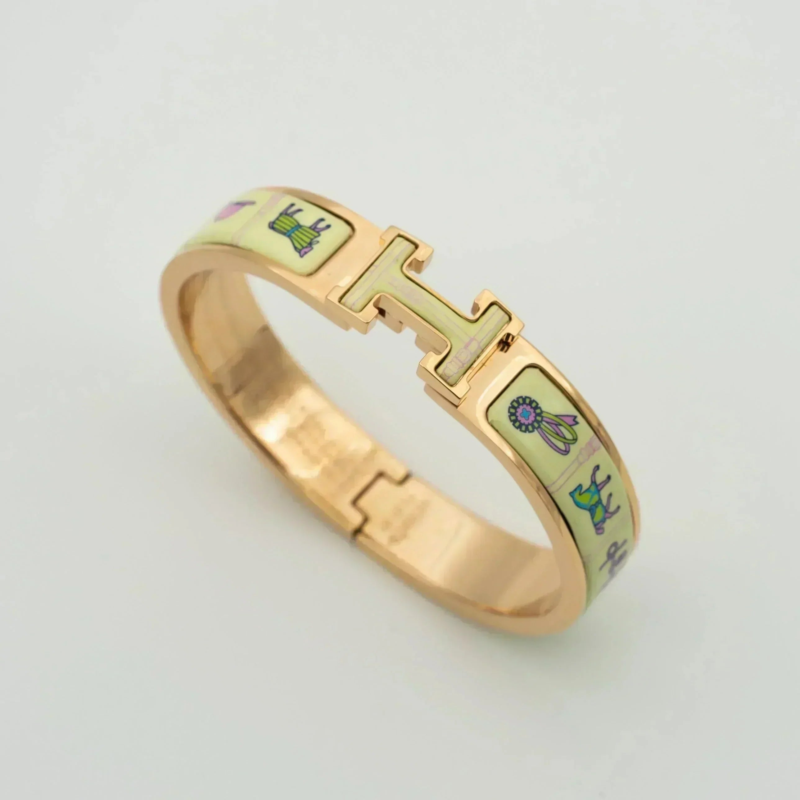 GlowH PINK GOLD BRACELET CREAM CERAMIC