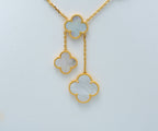¡®Glow¡¯CLOVER MOTHER OF PEARL NECKLACE 6 MOTIF