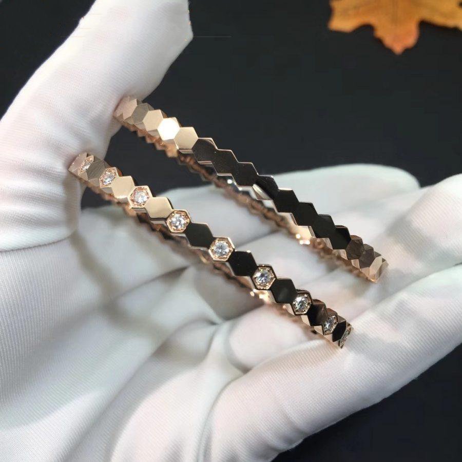 GlowBEE LOVE PINK GOLD DIAMOND BRACELET
