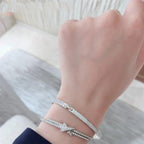 GlowJEUX DE BRACELET DIAMONDS SILVER