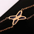 GlowHollow Design Four-Leaf Clover Flower Shape Ring